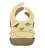 Silicone bibs set of 2: Dinosaurs