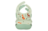 Silicone bibs set of 2: Forest Friends