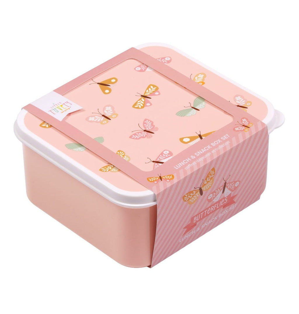 Lunch & snack box set: Butterflies