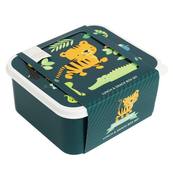 Lunch & snack box set: Jungle tiger