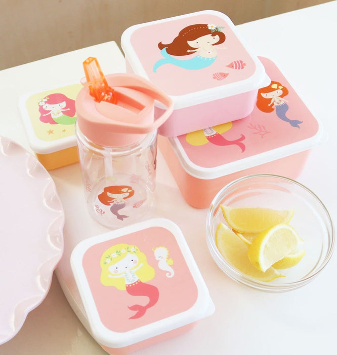 Lunch & snack box set: Mermaids, Lunch boxes