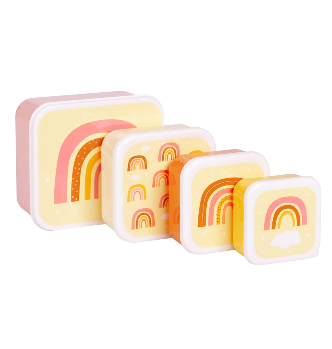 Lunch & snack box set: Rainbows
