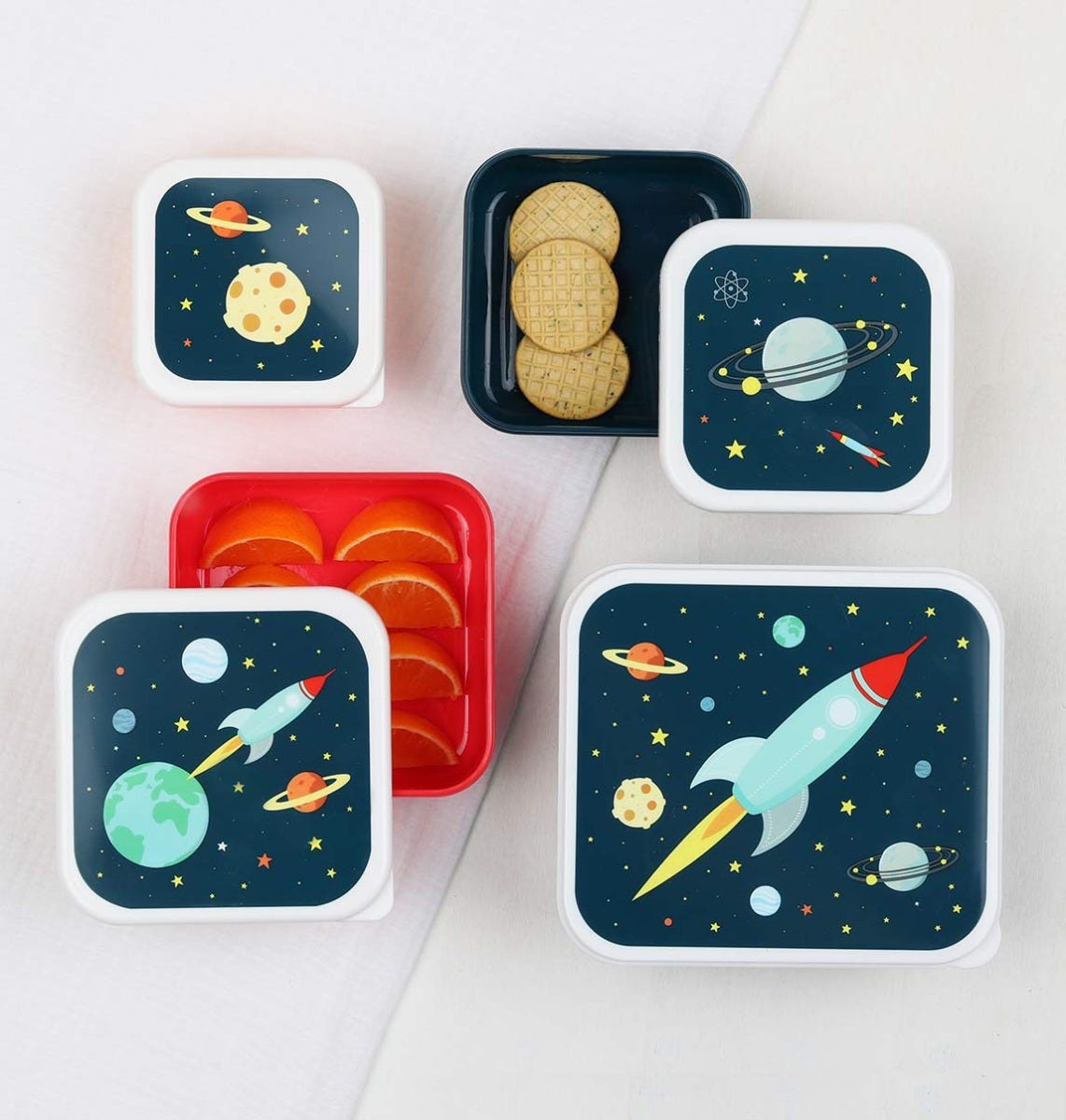Lunch & snack box set: Space