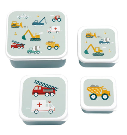 Lunch & snack box set: Vehicles