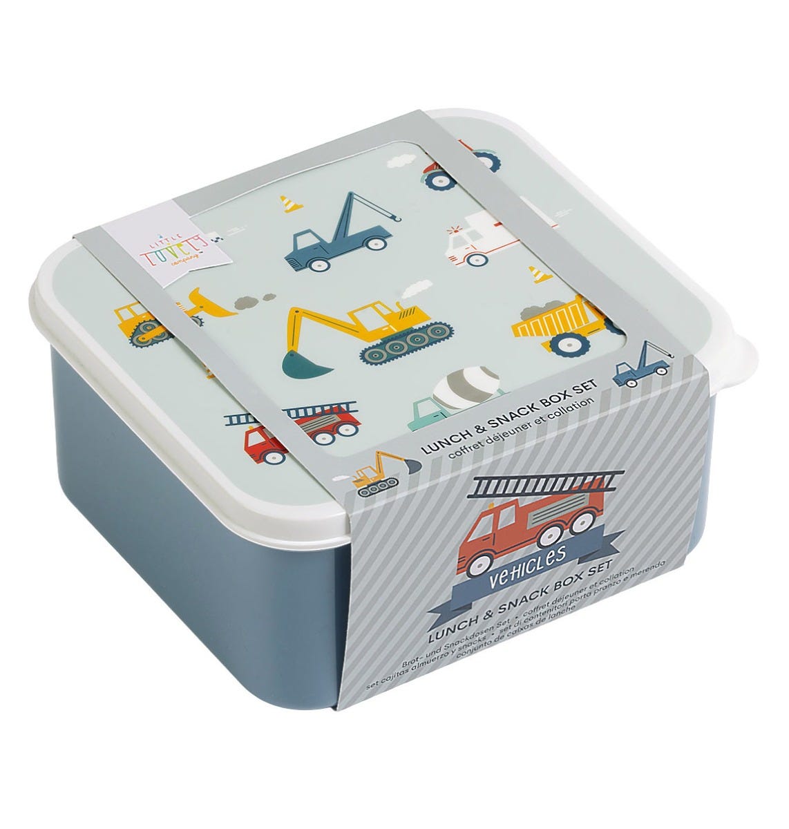Lunch & snack box set: Vehicles