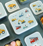Lunch & snack box set: Vehicles