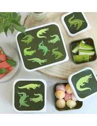 Lunch & snack box set: Crocodiles