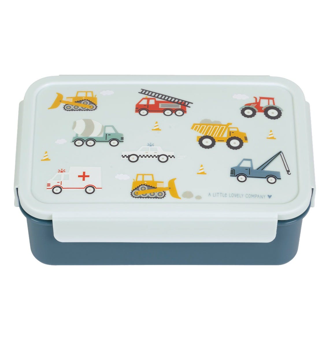 bento lunchbox broodbakje met trucks en voertuigen van a little lovely company