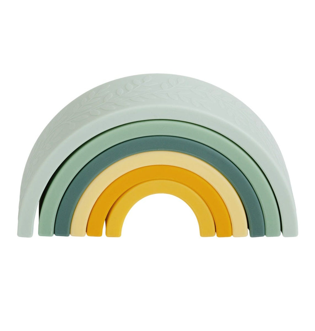 Rainbow stacking toy: sage