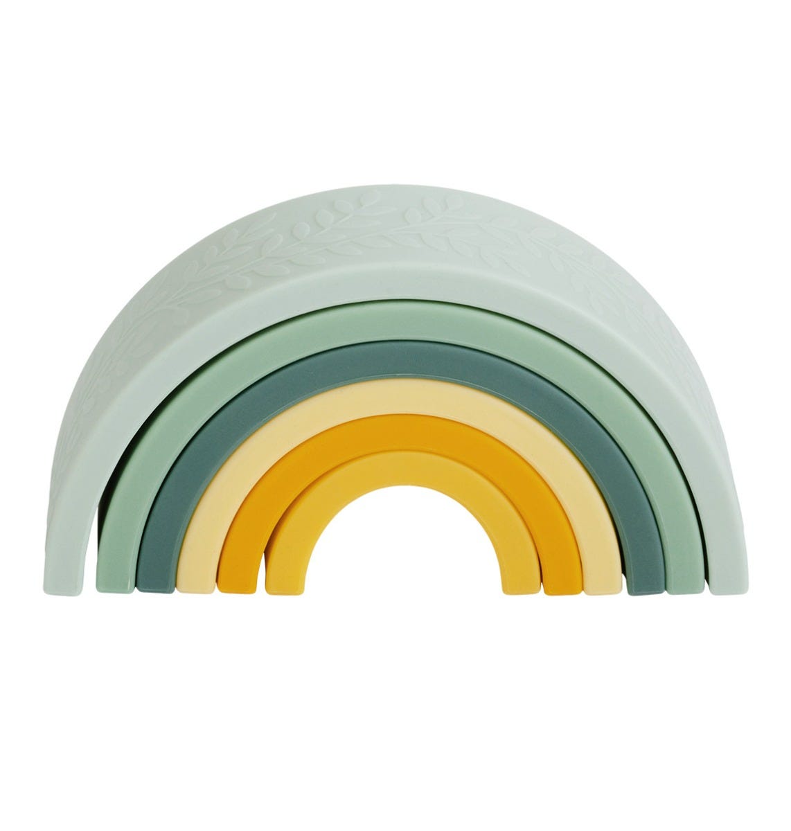 Rainbow stacking toy: sage