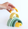 Rainbow stacking toy: sage