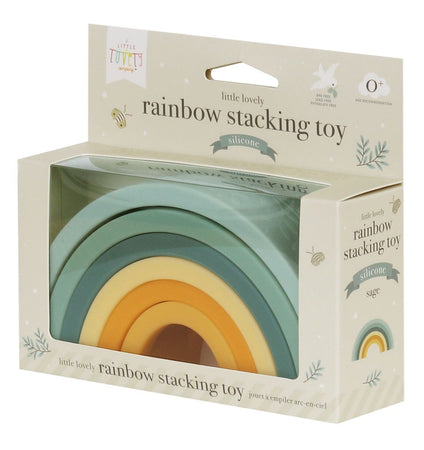 Rainbow stacking toy: sage