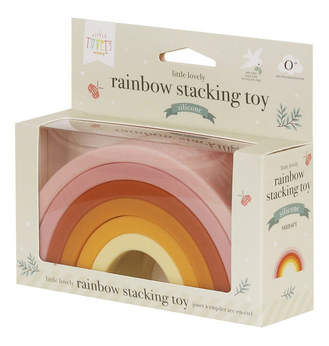 Rainbow stacking toy: sunset