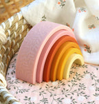 Rainbow stacking toy: sunset