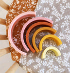 Rainbow stacking toy: sunset