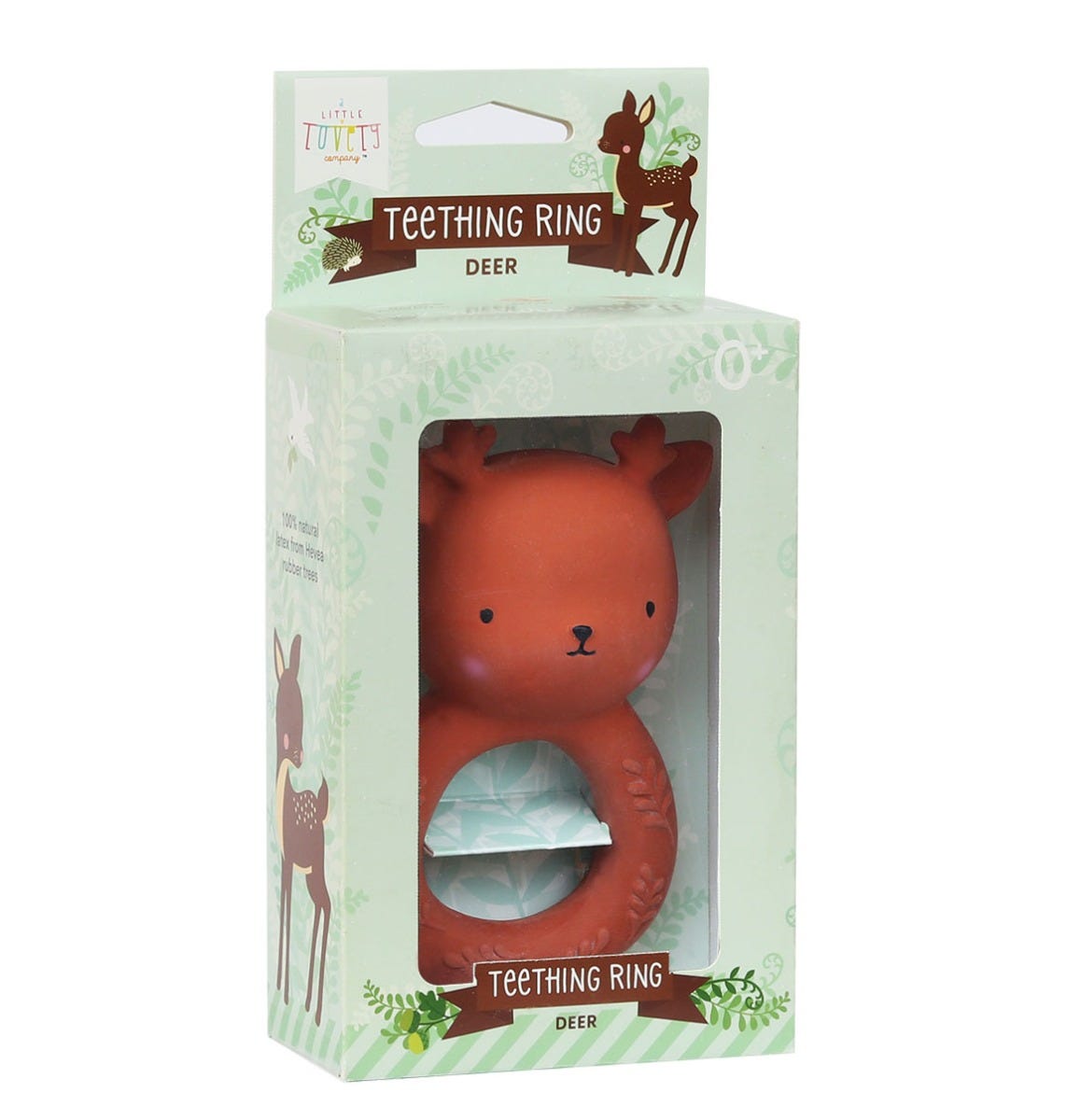 Teething ring Deer Natural baby teethers A Little Lovely Company