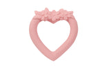 Teething ring: Sweet heart - pink