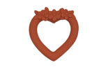 Teething ring: Sweet heart - terracotta