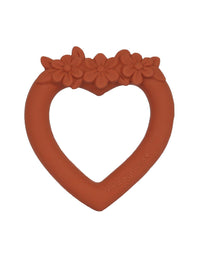 Teething ring: Sweet heart - terracotta